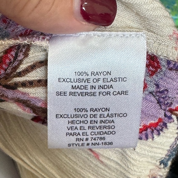 ALTAR’D STATE TOP. BOHO BABYDOLL, BELL SLEEVE TOP. SMOCKED. EXCELLENT CONDITION - Picture 8 of 15